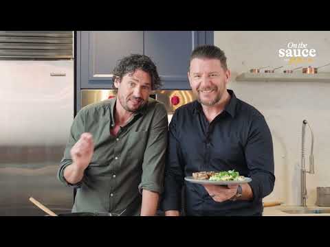 On the Sauce MKR Manu & Colin Cook Beef Sirloin Steak Colcannon with Peppercorn Sauce by Manu