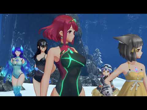 Xenoblade Chronicles 2 Swimsuit Edition Cutscene 105 - Dromarch, the Stiff and Spiky
