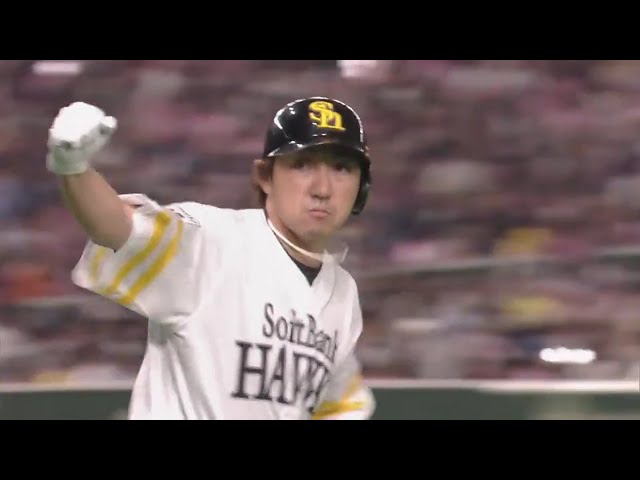 【7回裏】ホークス・内川聖一がレフトスタンドへ勝ち越しのソロホームラン‼ 2019/4/22 H-B