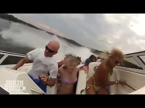 Seven Person Speed Boat SMASH   Crazy