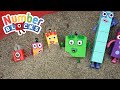 Numberblocks are Buried in my Sandbox!  Find and Arrange Numbers Left to Right | Learn with Toys