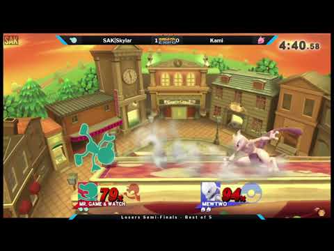 Game On Expo Smash 4 Paid Bracket Losers Semis - Kami (Mewtwo) vs SAK|Skylar (Mr. G&W)