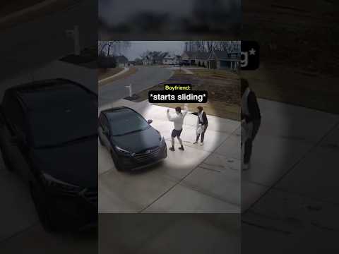 Wife’s Car Starts Sliding Down the Driveway