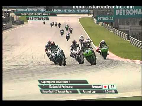 Round 1 - SuperSports 600cc Race 1 Highlights - 2012 PETRONAS Asia Road Racing Championship