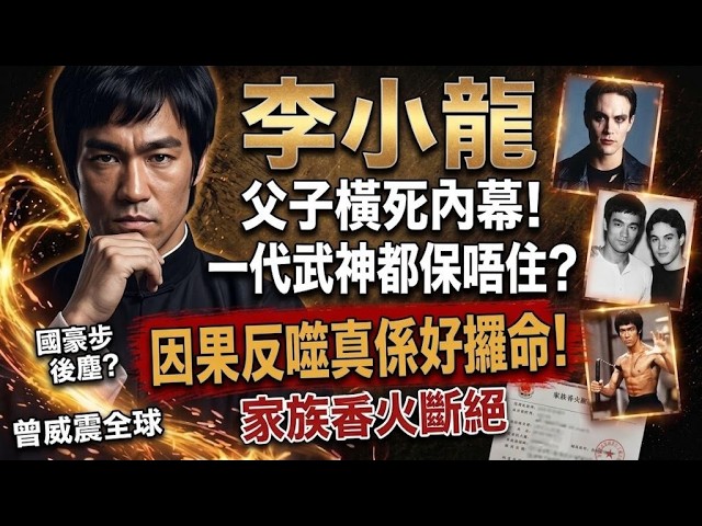 🤯李小龍父子為何皆死於非命？一代武神，為何難逃「過剛易折」的宿命？看懂背後的風水與天機！#李小龍#武術#風水#命理#哲學#道家智慧#正能量