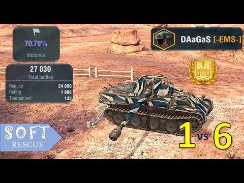 SKORPION G 1v6 CARRY - WOT BLITZ -