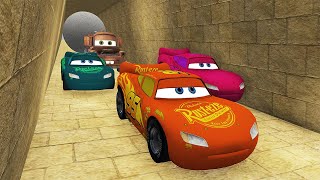 Download lagu 3 COLOR Lightning McQueen AND TOW MATER Ancient Trap Hunt VS BIG Monster SHARK mp3