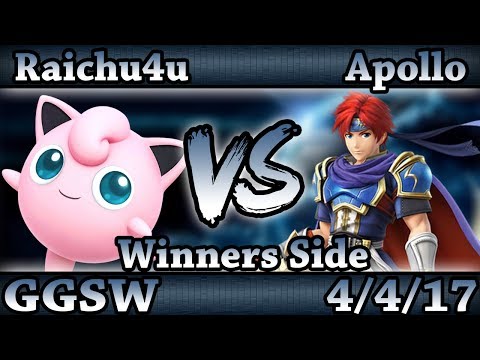 GGSW 27 - Raichu4u (Jigglypuff) Vs. Apollo (Lucina,Roy) Smash Wii U Winners Side - Smash 4
