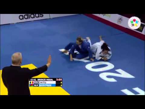 Judo Grand Prix Dusseldorf 2015 Bronze -52kg CHITU Andreea (ROU) vs. SKRYPNIK Darya (BLR)
