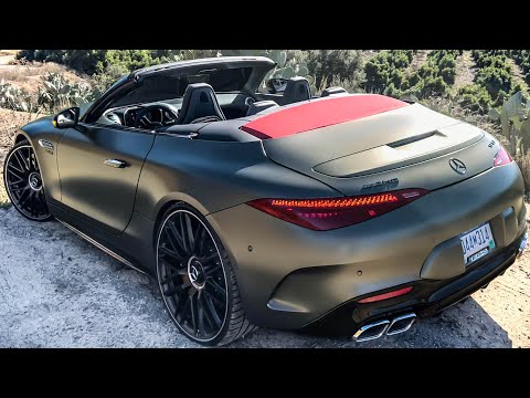 Mercedes-AMG SL 63 - LAUNCH START, REVS, INTERIOR AND EXTERIOR REVIEW.