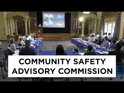 Columbus Community Safety Advisory Committee Hearing, August 1st, 2018
