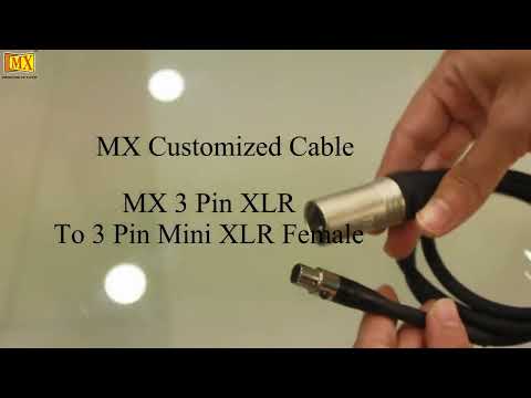 How to customise XLR 3 Pin  4 Pin & 5 Pin Connectors to mini xlr