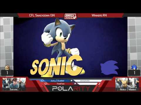 CFL Smackdown 134 WiiU - Thexan (Fox) vs Noble | Manny (Sonic) - Winners R4
