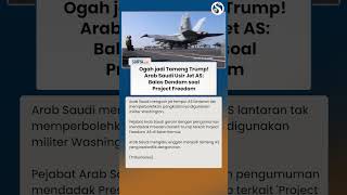 Ogah Jadi Tameng Trump! Arab Saudi Usir Jet Tempur AS, Balas Dendam soal Project Freedom