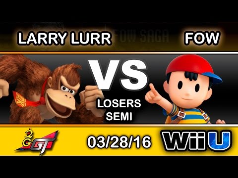 2GGT: FOW Saga - Larry Lurr (Donkey Kong) Vs. GW | FOW (Ness) Losers Semi - Smash Wii U