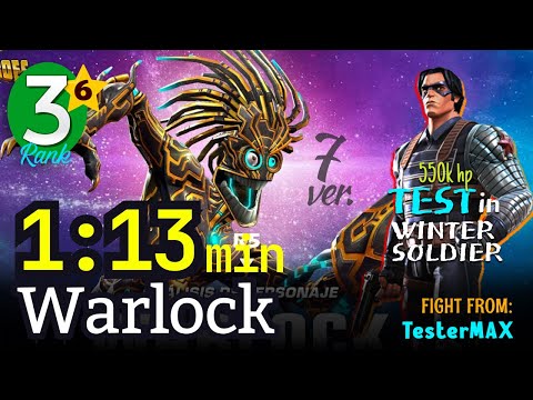 1:13 min! WARLOCK 6* Rank3 [No-boost] ver.7 Synergy: W.Magneto #warlock