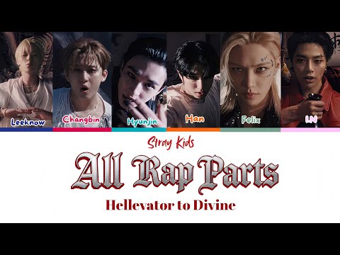 Stray kids Rap parts Evolution (Chorus not included) | HELLEVATOR to DIVINE 