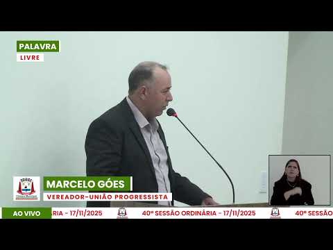 40ª Sessão Ordinária da Câmara de Vereadores de Bataguassu - 17.11.2025
