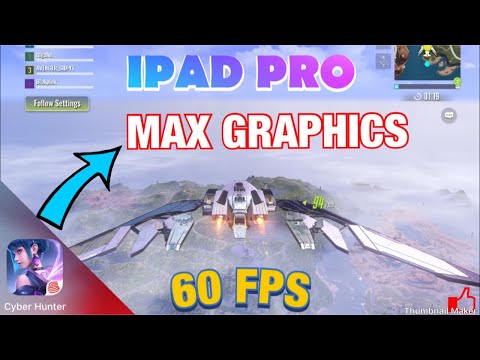 CYBER HUNTER MAX GRAPHICS ON IPAD PRO (60FPS GAMEPLAY)