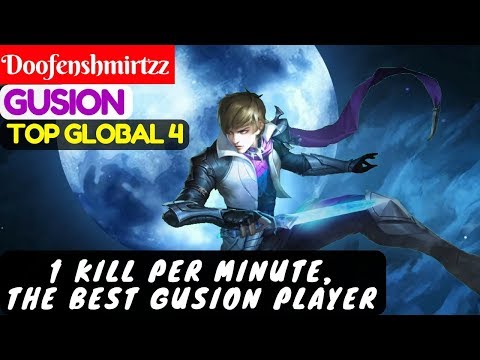 1 Kill Per Minute, The Best Gusion Player [Top Global 4 Gusion] | Doofenshmirtzz Gusion