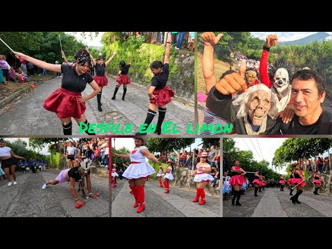 Desfile de Fiestas en Cantón El Limón, Verapaz, San Vicente