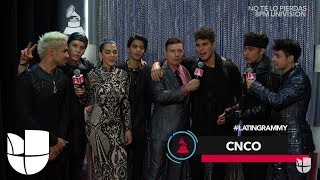 Luego de su presentación los chicos de CNCO envían un saludo a sus fans