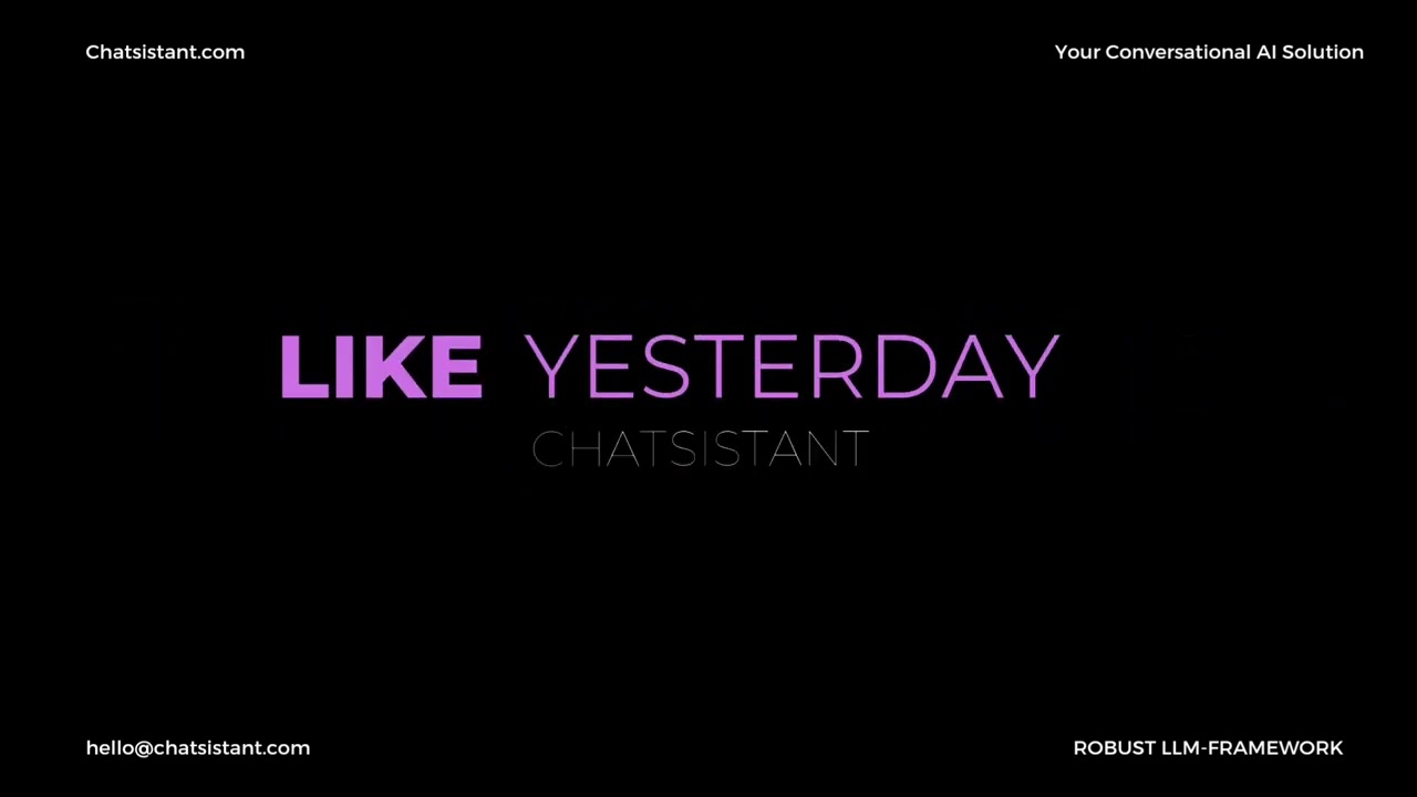 Chatsistant demo video