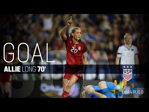 WNT vs. Russia: Allie Long Second Goal - April 6, 2017