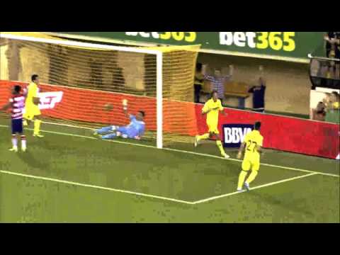 Villarreal vs Granada 3-0 Gol Pina Jornada 8 2013/2014 - AllGoalsLFP