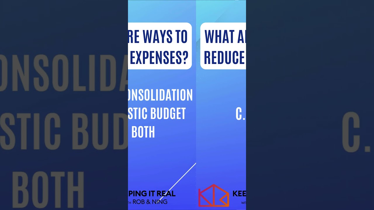 Simplify your finances with debt consolidation and a realistic budget! 📉💡