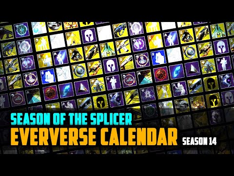 Destiny 2 Updated Eververse Calendar for Season 14 - Season of the Splicer