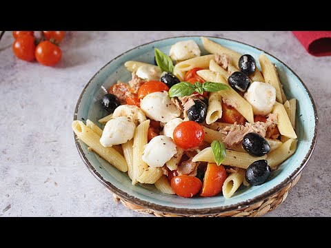 PASTA FREDDA ALLA MEDITERRANEA, semplice e veloce