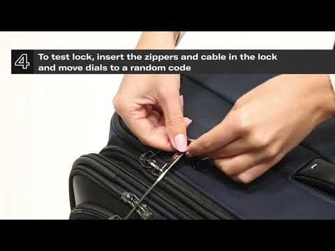 Samsonite Spectrolite - Lock instructions