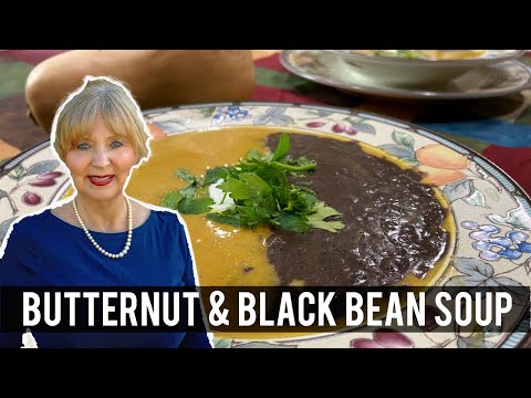 Vegan Black Bean & Butternut Squash Soup Recipe