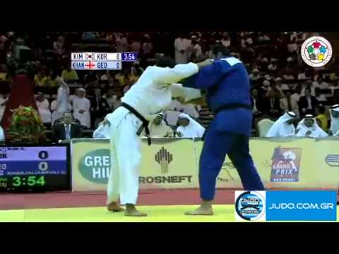 Judo Grand Prix Abu Dhabi 2011 1/2 Final +100kg KIM Sung-Min (KOR)-KHANJALIASHVILI (GEO)