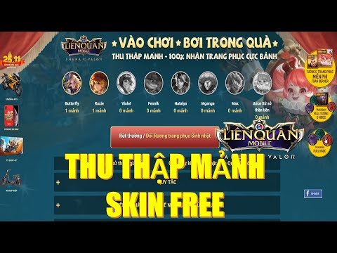 Chi tiết nhiệm vụ nhận trang phục miễn phí " Thu thập mảnh " sinh nhật Liên quân mobile