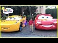 DisneyLand Amusement Ride And Giant Lightning McQueen