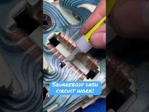 Chevy GMC Squarebody dash circuit work! #shorts #squarebody #squarebody #repair #chevrolet #gmc