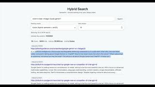 Hybrid search preview