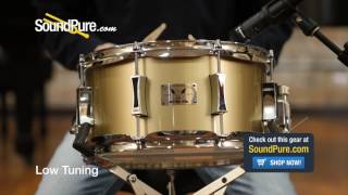 Video thumbnail for Pork Pie 6x12 Little Squealer Maple/Birch Snare Drum Quick n' Dirty by soundpurestudios