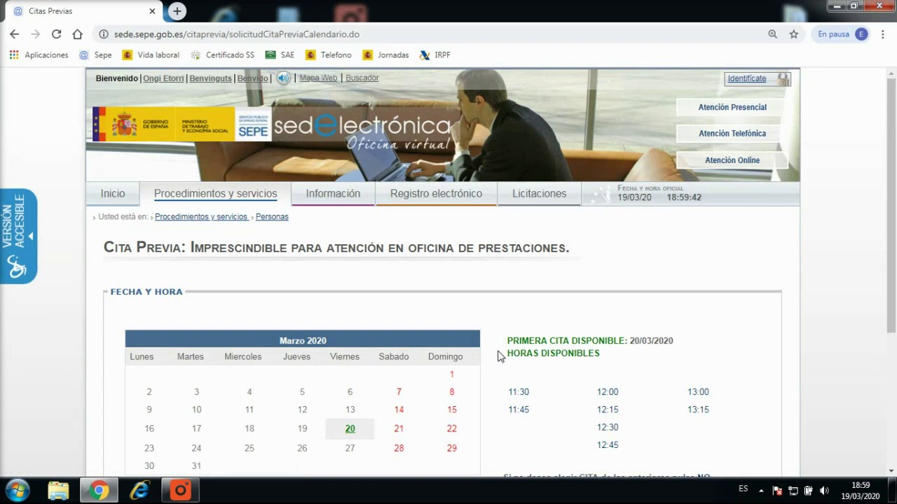 Como solicitar Cita Previa en el SEPE