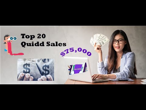 Quidd App #30 -  Special Episode counting down the top 20 cash sales - thousands of $$$ - wow!!!