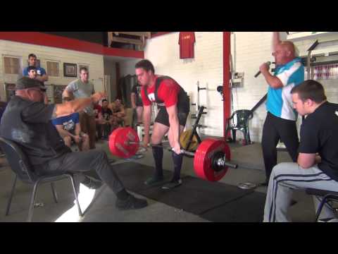 Dan Sienkiel - Deadlift Attempt 3 - 290kg @ 117.4kg - 2013 Wild West Shootout