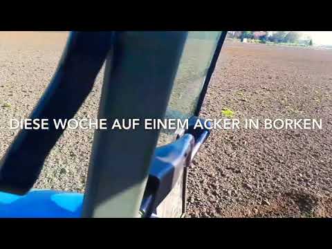 Trecker weicht aus für den Kiebitz