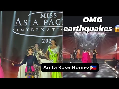 Anita Rose Gomez at Miss Asia Pacific International 2025 Gala Night Shaken by 6.7 Earthquake in Cebu
