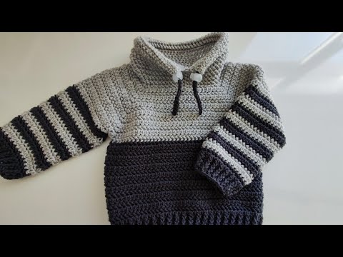 Crochet #64 How to crochet a pullover for boys