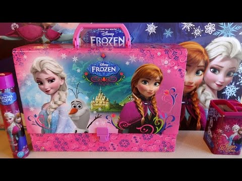 Disney Frozen Elsa & Anna Big School Bag Set Unboxing Toys 겨울왕국