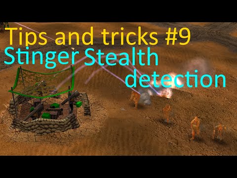 Tips and Tricks! Part9 "Stinger Stealth Detection " [C&C Zero Hour]