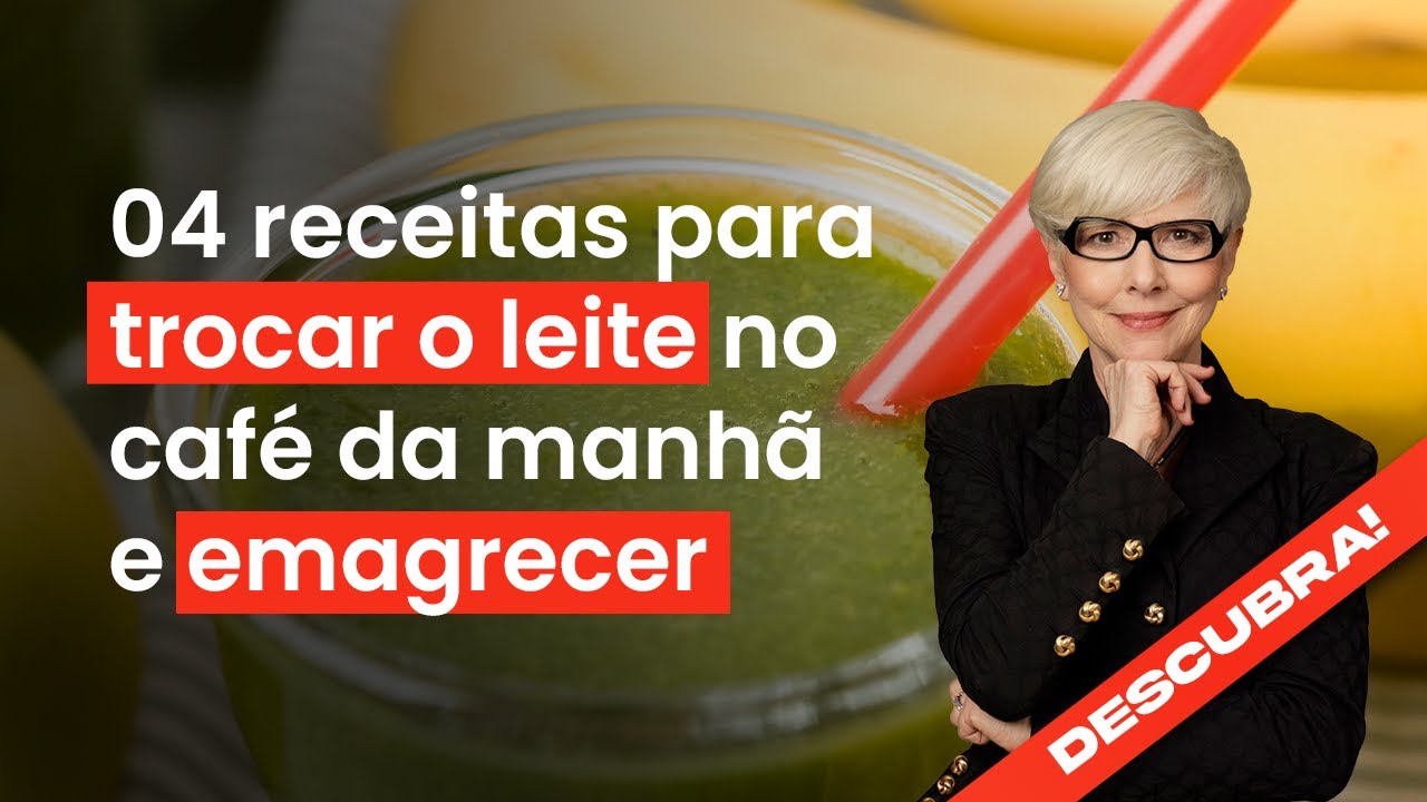 04 receitas para trocar o leite no café da manhã e desinflamar o corpo