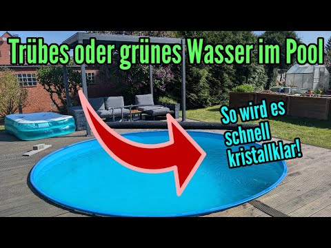 Get green or cloudy pool water clean again